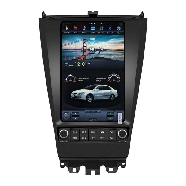 

12.1" style vertical screen android 7.1 Quad core Car GPS radio Navigation for Accord 2003-2007