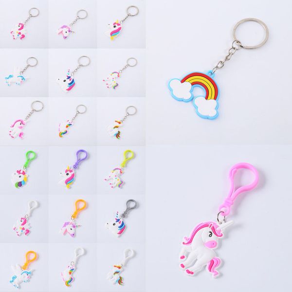 

Rainbow Unicorn Keychains Key Ring Decoration Birthday Party Favor Supplies Unicorn Party Favors Novelty Gift 22 Styles Free DHL H596Q