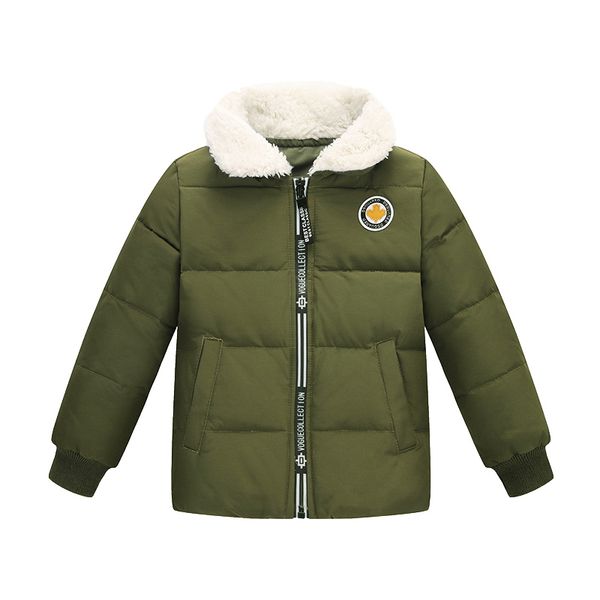

kids winter down jacket in army green b boys girls 90% duck down coat childrenfur collar clothes toddler thicken warm outwear, Blue;gray