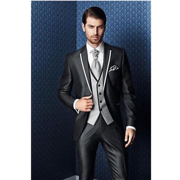 

new men's wedding suits groom tuxedos slim business suits formal occasion blazer, White;black