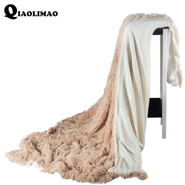 

fleece blankets on the sofa/bed plush bedspread mantas e cobertor de casal the children blanket winter warm velvet mink blankets