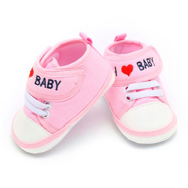 

baby girl boy shoes kids shoes baby soft sole casual newborn toddler boys girlsletter heart anti-slip, Black