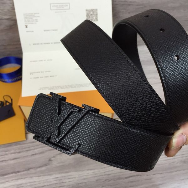 

2019 official men belt with box initiales 35mm belt m6897u (130a, Black;brown