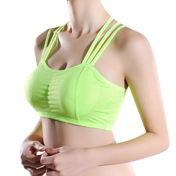 

women's sports underwear seamless yoga fitness vest outdoor running elastic filling corset, White;black