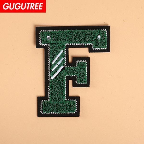 

gugutree letter patches toothbrush embroidery patches,sequined applique patch for coat,t-shirt,hat,bags,sweater,backpack tp-9, Black