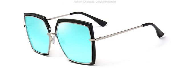 

new style women's sunglasses, cat's eye, big personality sunglasses, tijia square sunglasses wholesale 2178, White;black