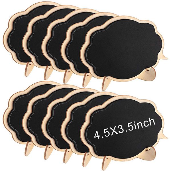 Mini Quadros de Chalkboards Pretos Mini Sinais Madeira Pequena Mensagem Placa Sinais Place Cartões Para Casamentos Partidos Números de Tabela Sinais Decoração