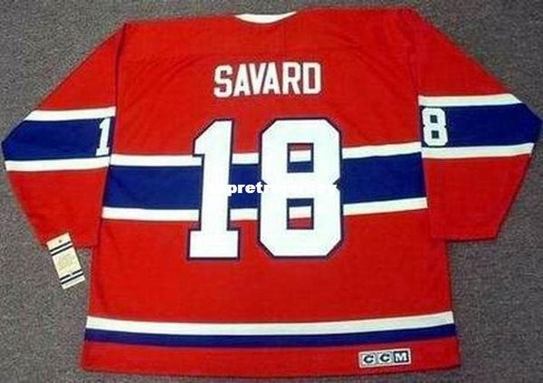 

wholesale mens serge savard montreal canadiens 1969 ccm vintage retro hockey jersey, Black;red