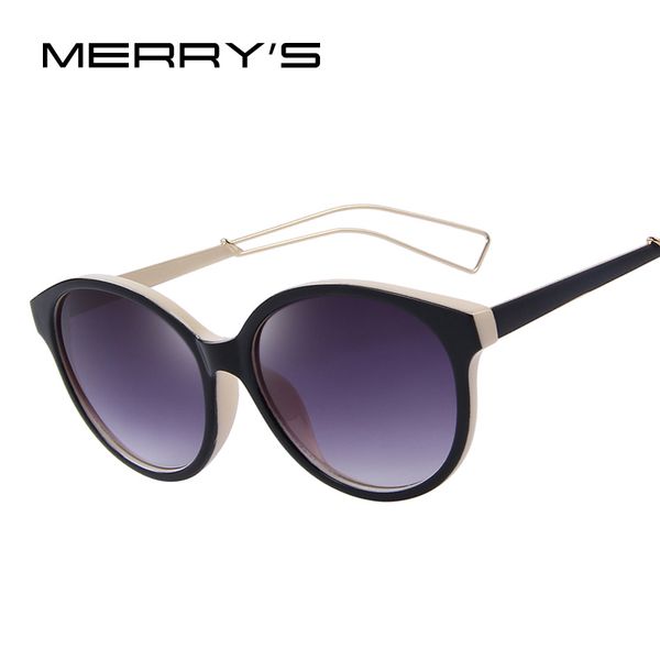 

merry's women retro oval sun glasses brand reflective coating mirror sun glasses uv400, White;black