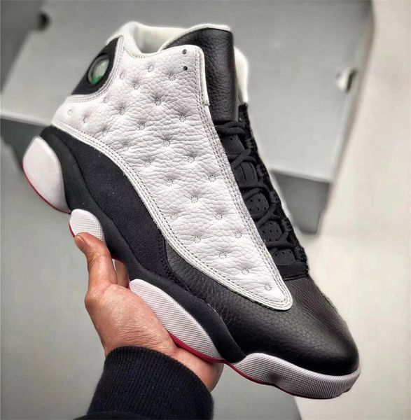 

2018 13 he got game 13s black white xiii basketball shoes for men women true red 414571-104 real carbon fiber sports sneakers size 7-13, White;red
