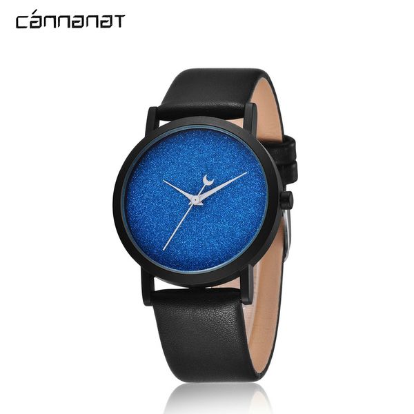 

cannanat luxury couple watch mens simple fashion army millitary wristwatch durable pu leather strap 20mm sports watches, Slivery;brown