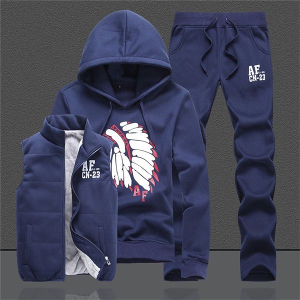 blue polo sweat suit