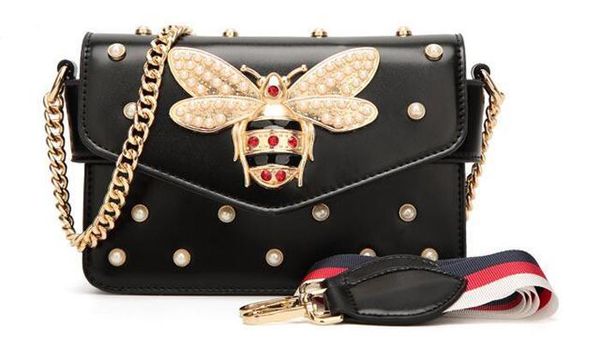 

Luxury brand series Gem Bee women bag Pendant lady genuine leather handbag luxury handbags women bags designer Vintage Flap Bag Satchels