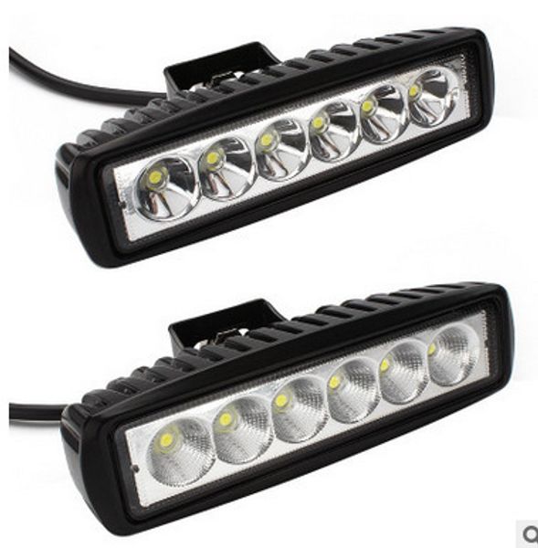 Envio por DHL 18W 12 V 6000K 1200LM Spotlight Lâmpada de Inundação Driving Nevoeiro Offroad LED Trabalho Luzes do carro para Jeep Suv 4WD Barco TUC