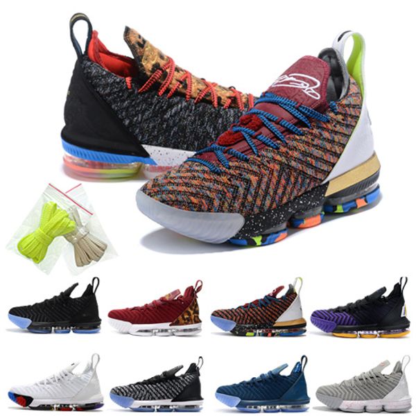 

2019 New Best Quality 16 Basketball Shoes mens 16s Gold/Championship MVP Finals training Sneakers Sports running Shoes White Size 40-46