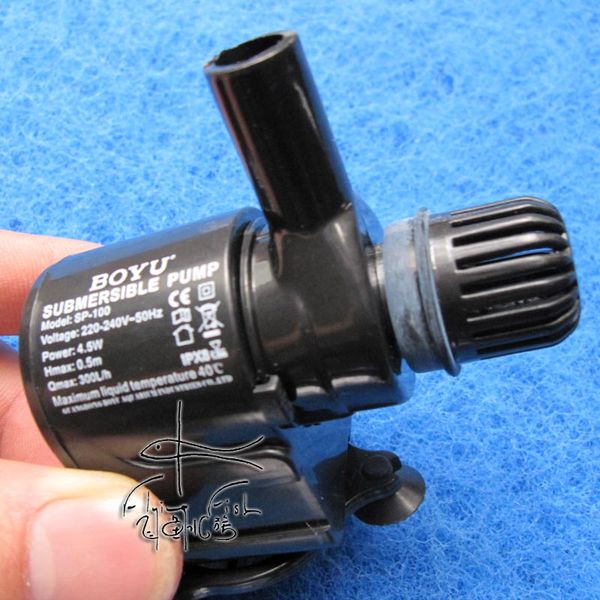 

boyu sp-100 4.5w 300l/h mini quarium submersible pump powerhead tropical marine fish tanks water pump ac220-240v