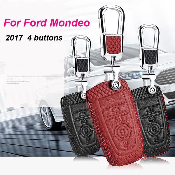 

smart key keyless remote entry fob case cover with key chain for ford mondeo