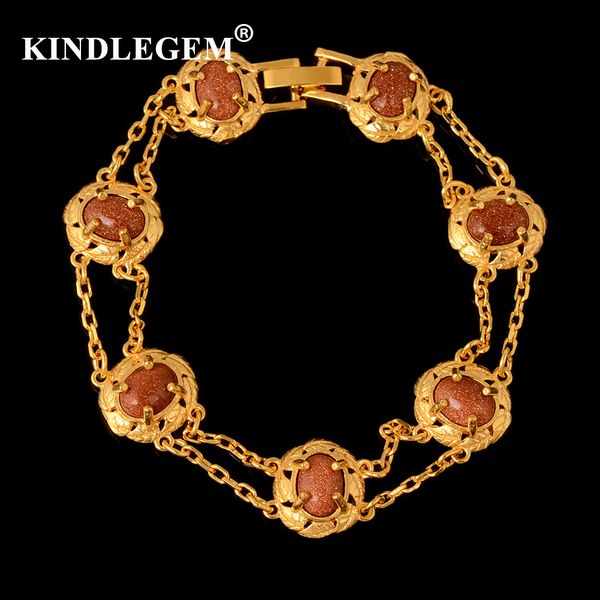 

kindlegem fashion gold bracelet charms glittering snowflake stone cuff bangles for women bride wedding party dowry gift, Black