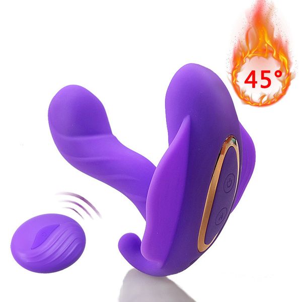 

remote wireless control vibrators 10 mode adults strap butterfly on heating vibrating massage stimulation for masturbate intelligent a1 cqju
