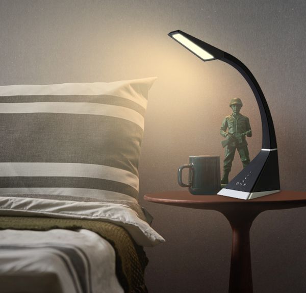 2019 Reading Lamp Touch Dimmer Led Desk Lighting Bedside Night Lamp Battery Powered 3 Level Brightness Adjustable Gooseneck Table Book Lamp Eye From