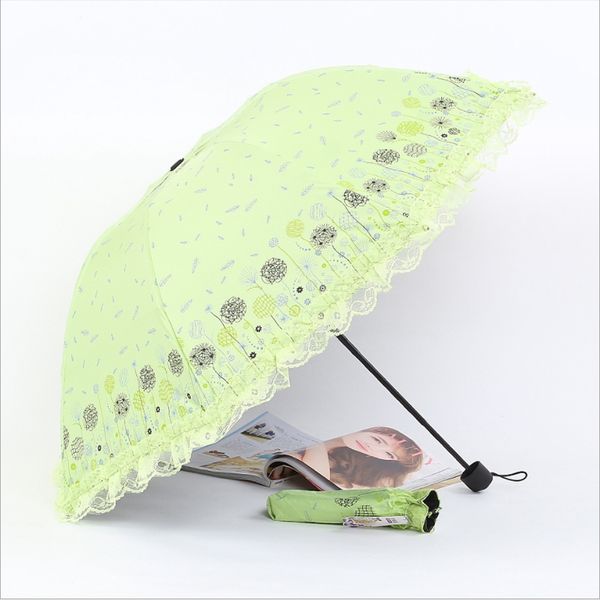 

new arrival beautiful lace umbrella sweet flower girl parasol fashion female floral umbrellas rain women paraguas plegable sp006