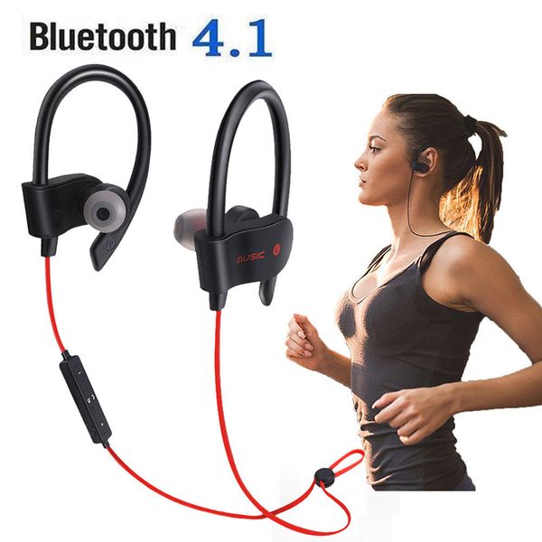 

Wireless Bluetooth Headphones 56S Sweatproof Sport Earphones Stereo Headphones Headsets Earbuds with Mic for iPhone 6 & Free DHL Shipping