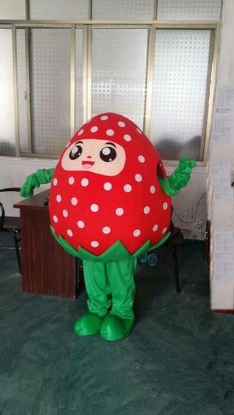 

strawberry mascot costumes cute birthday kids strawberry theme anime costumes carnival fancy dress mascotte, Red;yellow