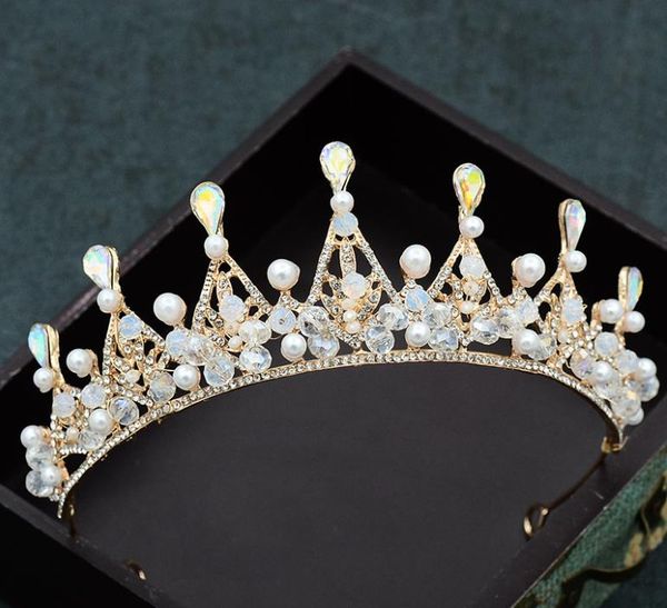 

bridal jewelry, handmade crystal crown, new wedding dress, wedding headwear, hair ornament, Silver