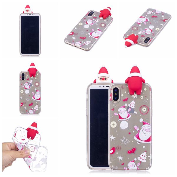 

Xmas 3D игрушка Санта чехол для iPhone XS макс Хг 5с 8 8plus Huawei Mate20 Lite P умный Samsung note9 s9 поделк