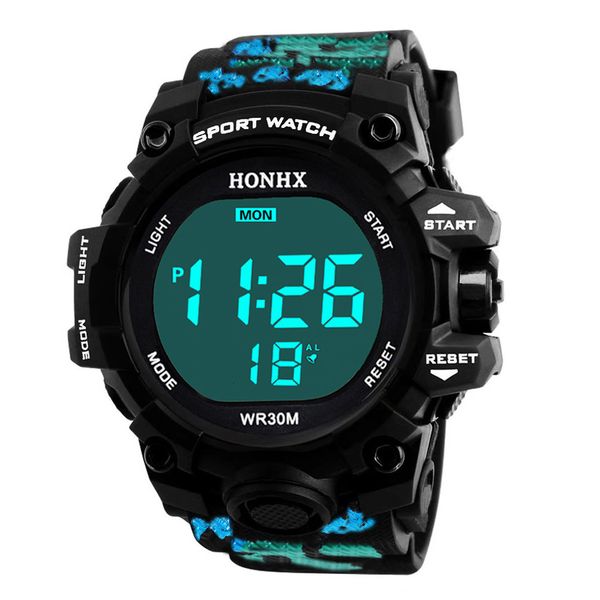 

watches waterproofing man mens luxury men analog digital movement style army sport led display waterproof wrist watch, Slivery;brown