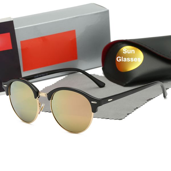 

New 4246 Men and Women Sunglasses Fashion Glasses Trend Half Frame Sunglasses UV400 Protection Sun glasses 9 colors