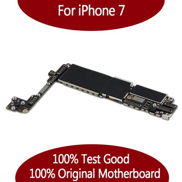 Para iphone 7 32 gb 128 gb motherboard sem toque ID, original desbloqueado placa de lógica frete grátis