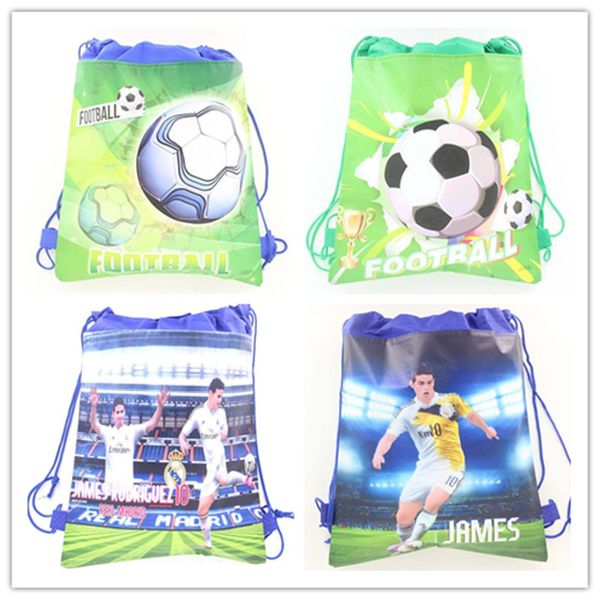 

12pcs soccer pattern drawstring bag