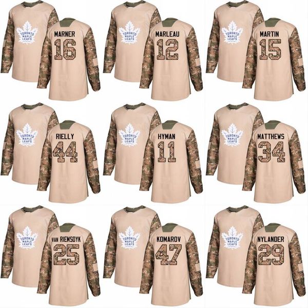 

2018 Camo Veterans Day Connor Brown Kasperi Kapanen Nikita Soshnikov Andreas Borgman Toronto Maple Leafs Custom Hockey Jerseys