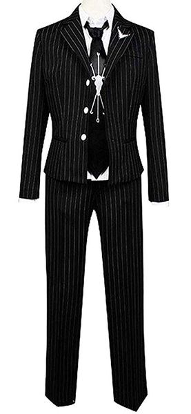 

danganronpa fuyuhiko kuzuryu prinstripe suit cosplay costume, Black