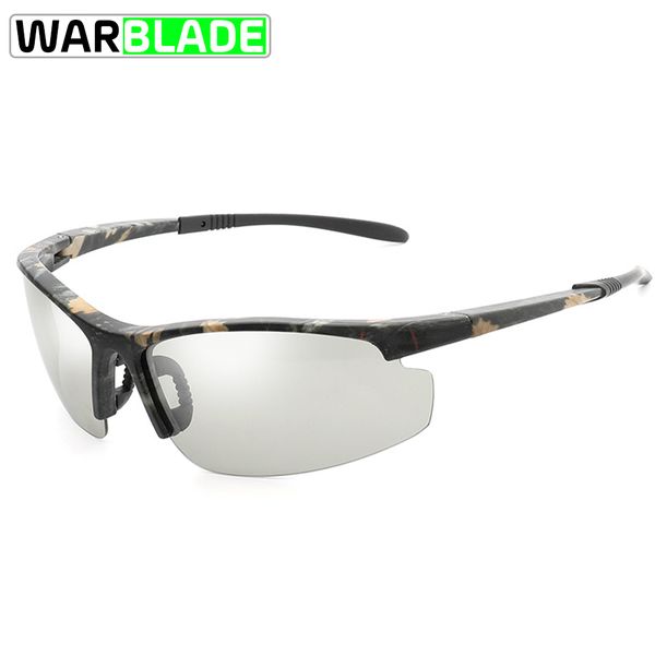 

warblade driving pchromic sunglasses cycling camo polarized chameleon sun glasses for women men oculos de sol masculino