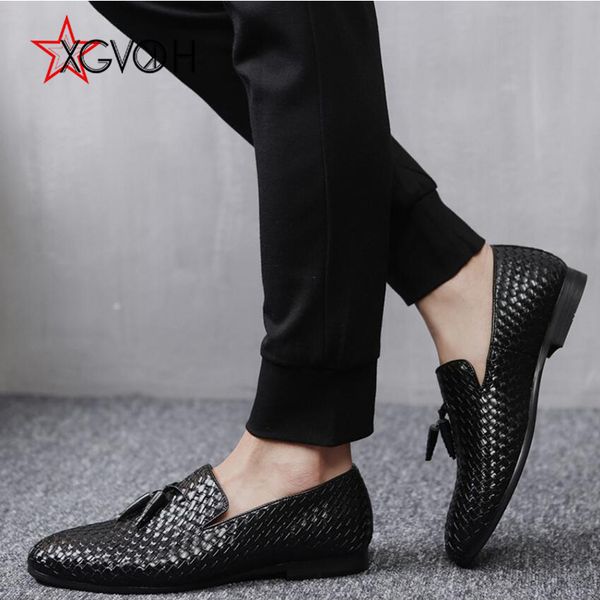 

men shoes gingham oxford men's wedding flats male spring autumn casual shoe for man plus size 38-47 shoes for business, Black