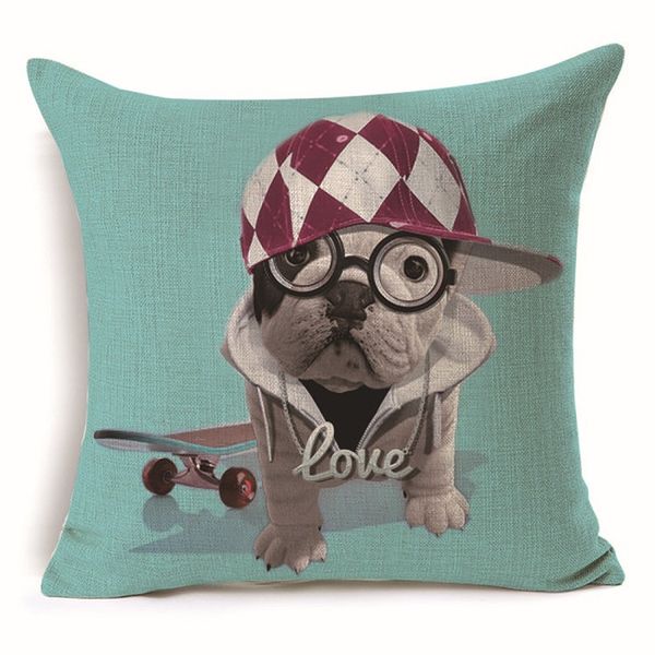 

new pillow case 5 styles cotton animal portrait still life dog office pillows sofa mat pillowcase art fan personality car original sets
