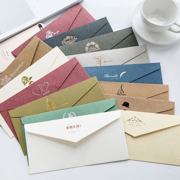 

color high-end business invitation envelopes 5# standard envelope 110x220mm 50pcs