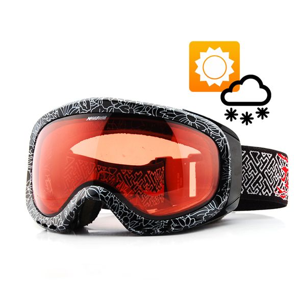 

transition lens pchromic ski snowboard snow goggles anti-fog uv protection all weather night vision sunny day men women