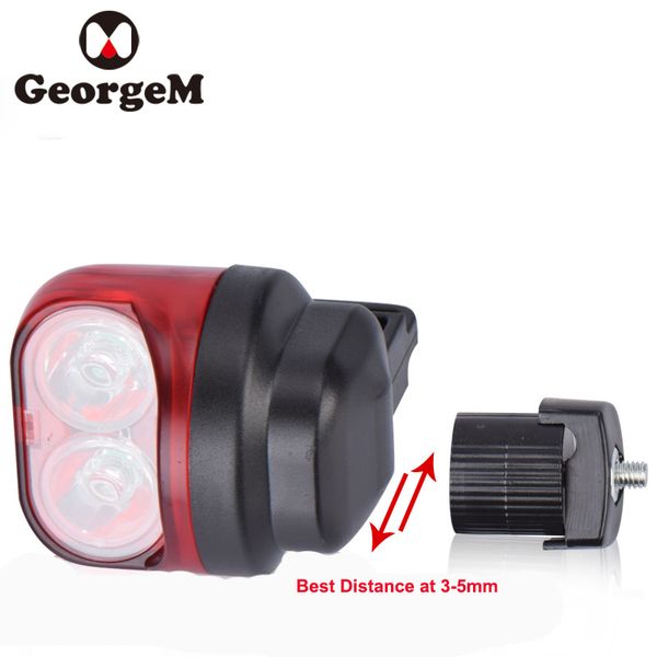

georgem cycling waterproof bicycle rear light magnetic induction riding warning mtb road mountain bike light bicycle accessories