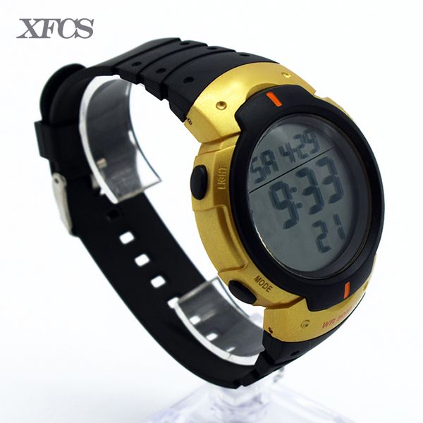 

xfcs waterproof wrist digital watches for men digitais watch running mens man digitales clock accurately ots army multi-color, Slivery;brown