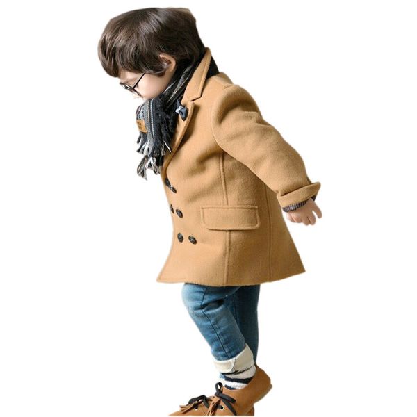 

классический мальчик пальто ретро твердые джентльмен стиль пальто куртка для 2-10years мальчиков дети дети толстые теплые верхняя одежда топ, Blue;gray