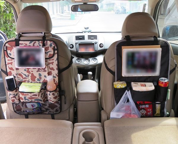 

car auto seat back protector bag storage bags