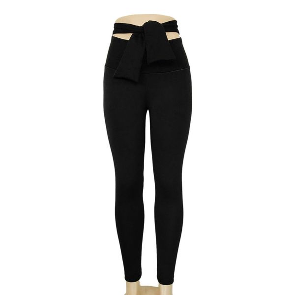 

women sports pants high waist fashion yoga fitness leggings with bowknot gym wear stretch trousers lift hips running pants, White;red