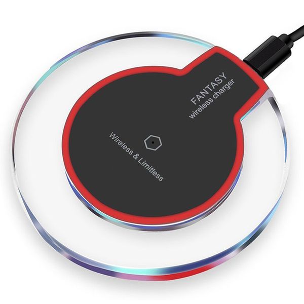 

Wirele charger for iphone x 8 8plu mini ultra lim fa t charging pad for galaxy 8 plu with retail package
