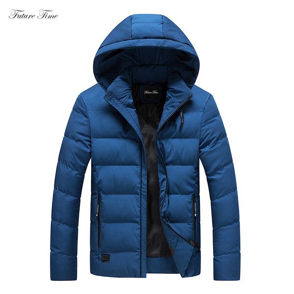 

men parka thick warm winter man autumn jackets and coats hooded stand collar plus size m-4xl 2018 fashion slim outwear c1583, Black