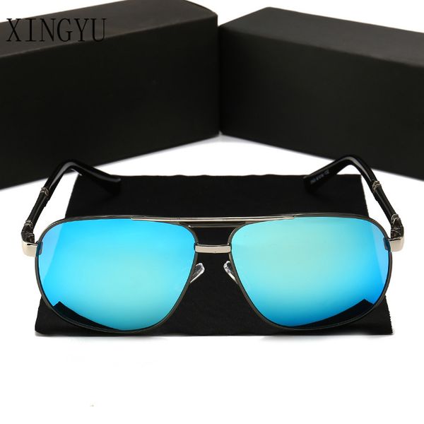

xingyu driving mirrors coating points coating sun glass polaroid reflective lens sunglasses summer male sun glasses beach uv400, White;black