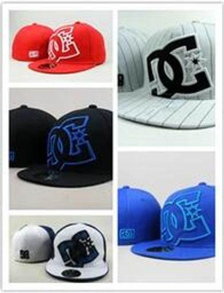 

good quality reds f1 dc fitted caps baseball cap embroidered team c letter size flat brim hat bone snapback baseball caps size, Blue;gray