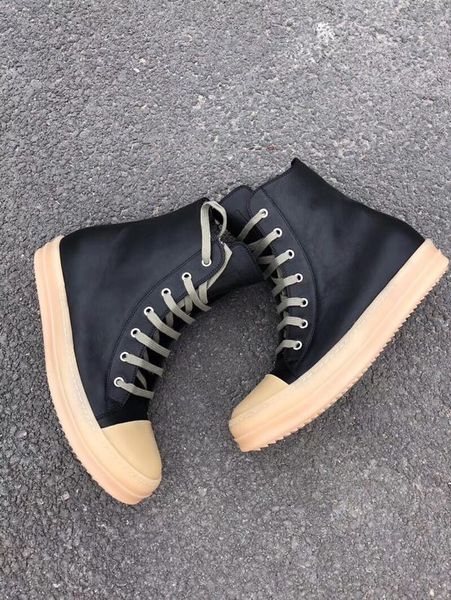 

raw rubber toe tpu soles canvas high original tpu fragrant sole earth-tone vegan high canvas sneaker trainer boots, Black
